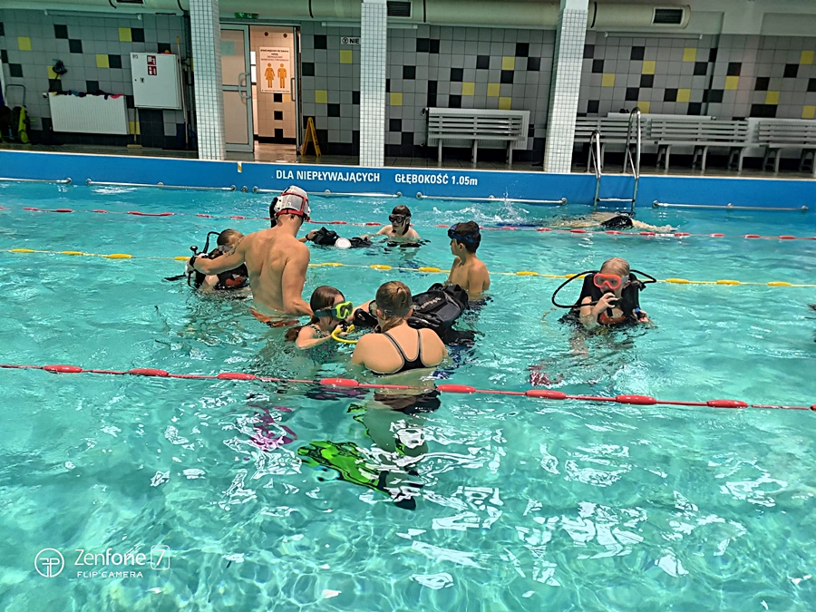 Hokej pod wodą Walenie Siemianowice Śląskie Trening 23 IX 2023